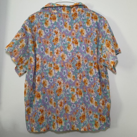 Polagram Women's Retro Floral button up shirt Size‎ Small - Picture 3 of 6